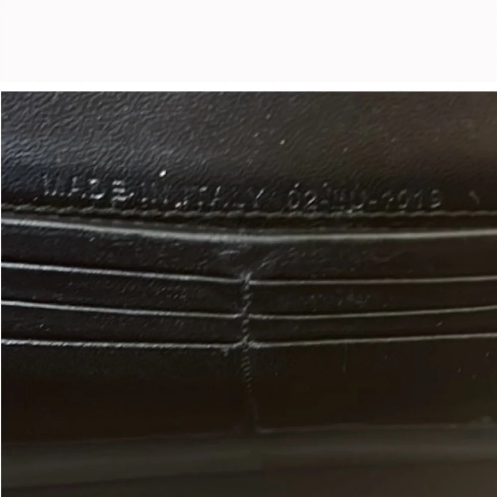 Christian Dior Black Leather Wallet Dior Black Patent Leather wallet